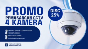 Promo Pemasangan CCTV 4 Kamera Murah